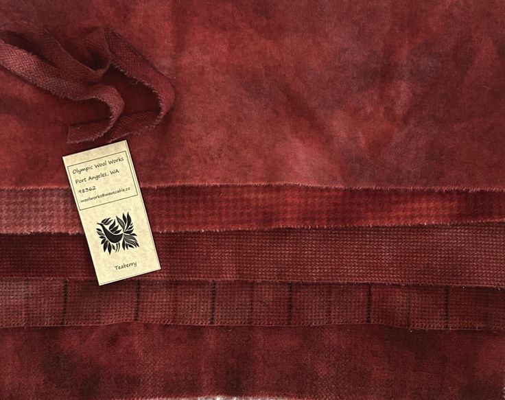 RED FOX Hand Dyed Wool Bundle for Primitive Rug Hooking and Wool Applique