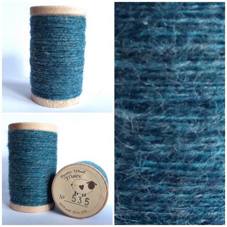 COASTAL BLUE Hand Dyed Wool Fabric for Wool Applique and Rug Hooking