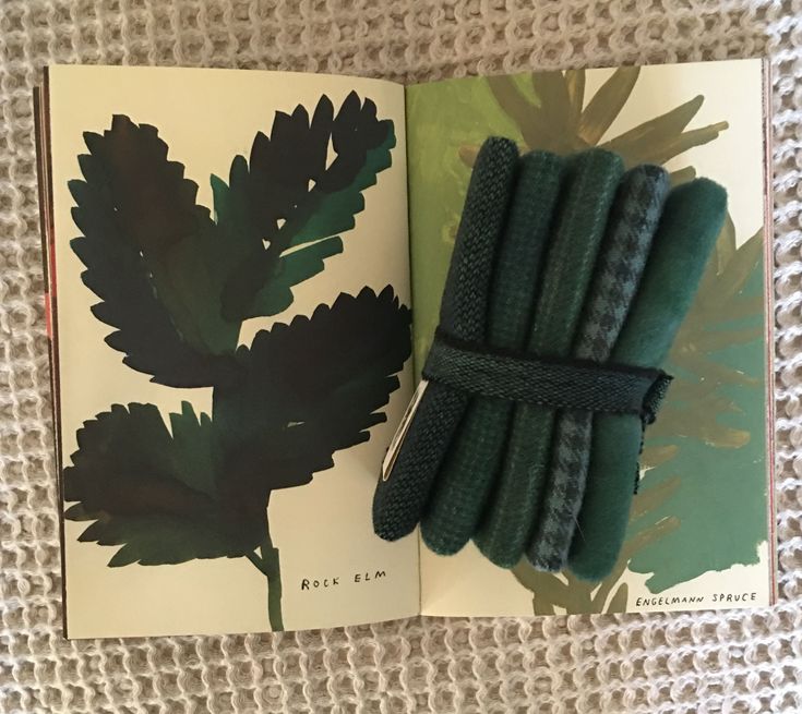 BLUE SPRUCE Hand Dyed Wool Bundle for Wool Applique and Rug Hooking