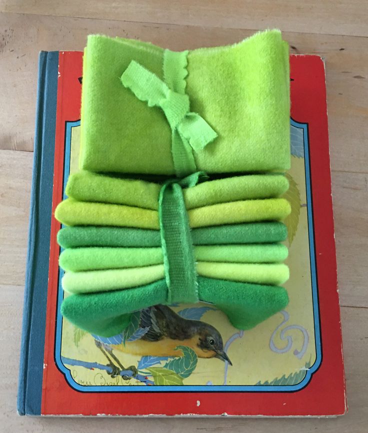 PARAKEET Six Pack of Hand Dyed Wool Bundle for Rug Hooking & Wool Applique