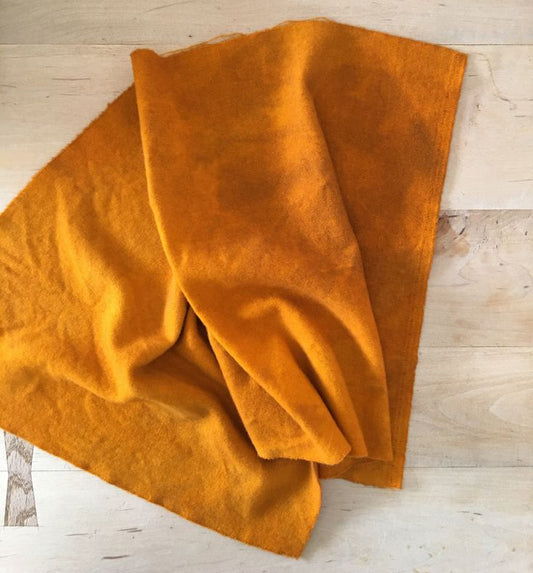 MARMALADE Hand Dyed Wool Fabric for Wool Applique and Rug Hooking