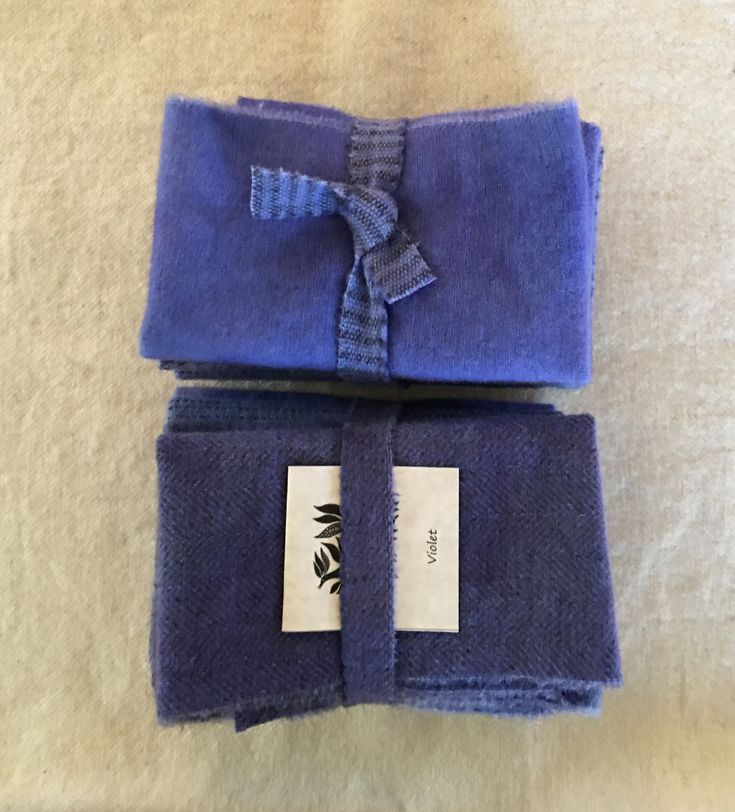 VIOLET Hand Dyed Wool Bundle for Wool Applique and Rug Hooking
