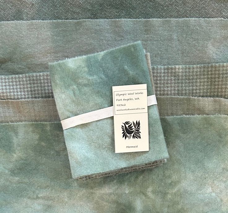 MERMAID Hand Dyed Wool Bundle for Primitive Rug Hooking and Wool Applique