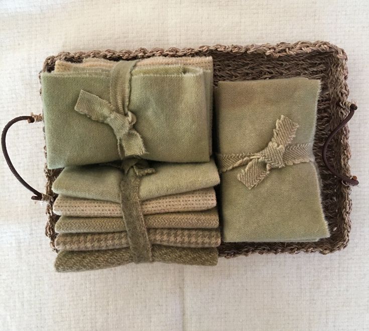 WALNUT Hand Dyed Wool Bundle for Primitive Rug Hooking and Wool Applique