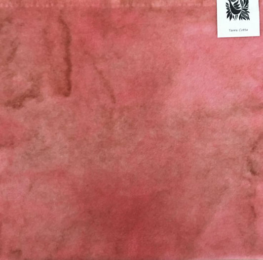 TERRA COTTA Hand Dyed Wool Fabric for Wool Applique and Rug Hooking