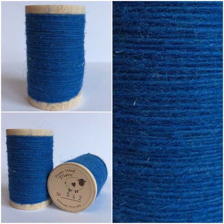 BRILLIANT BLUE Hand Dyed Wool Fabric for Wool Applique and Rug Hooking