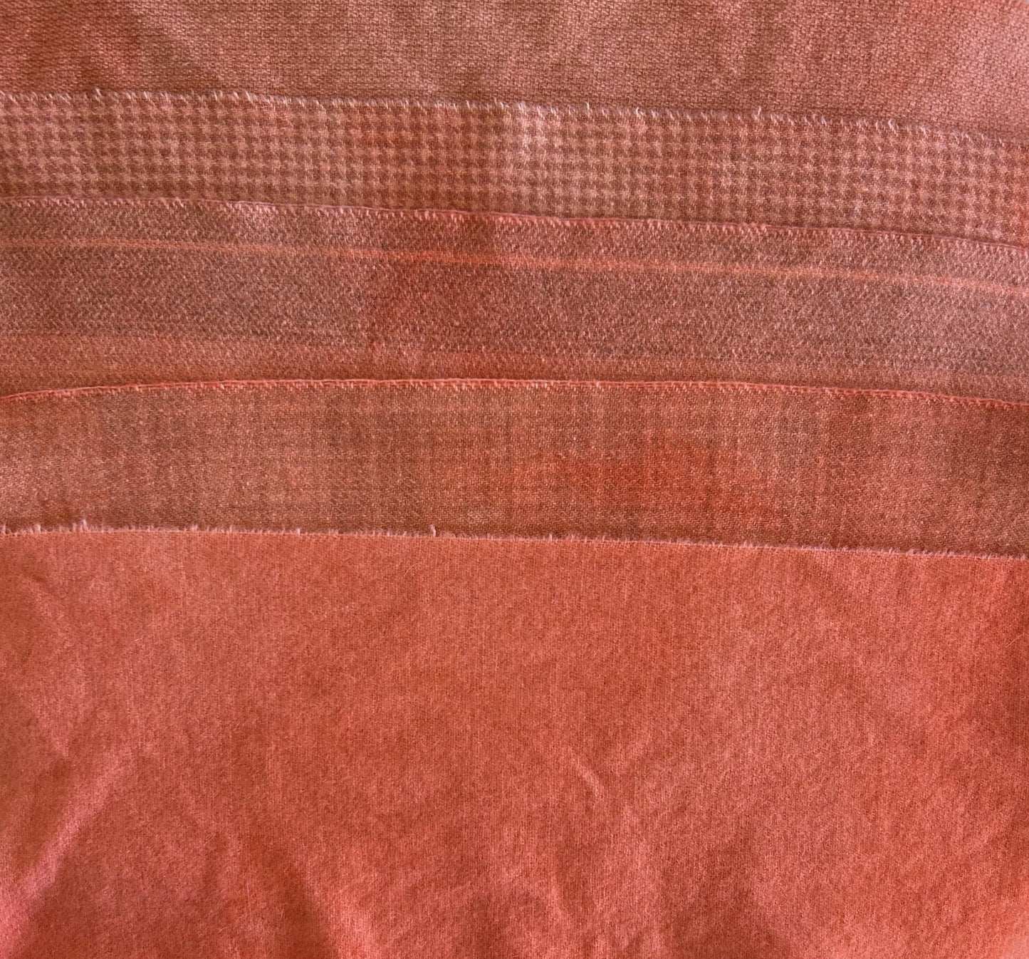 TANGELO Hand Dyed Wool Bundle for Wool Applique and Rug Hooking