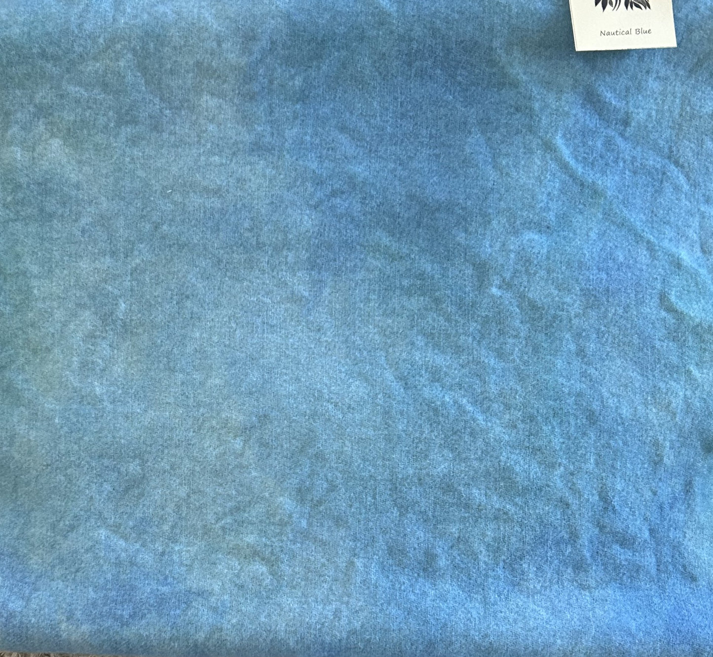 NAUTICAL BLUE Hand Dyed Wool Fabric for Wool Applique and Rug Hooking