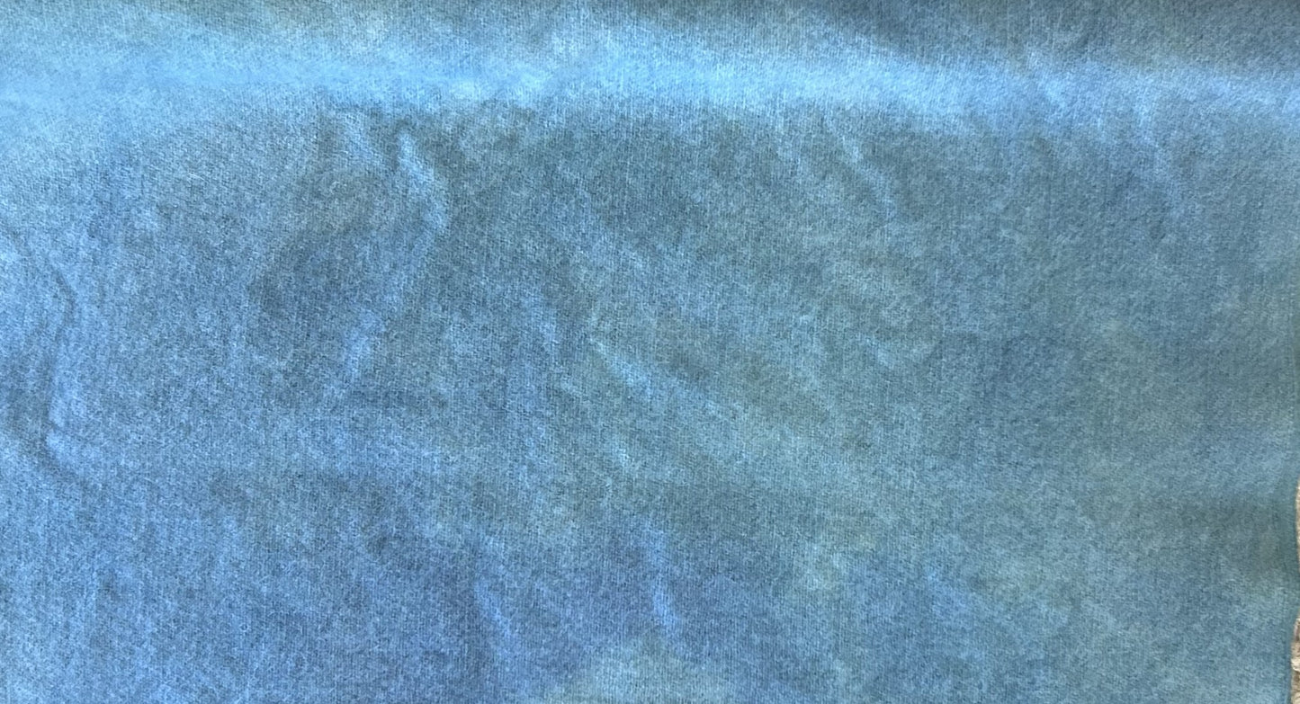 NAUTICAL BLUE Hand Dyed Wool Fabric for Wool Applique and Rug Hooking