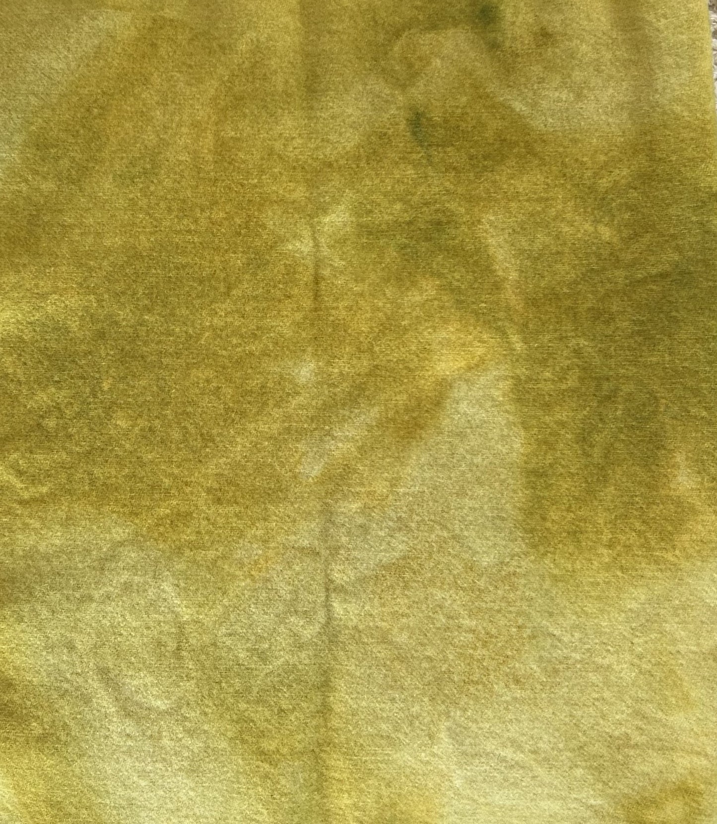 GOLDEN PEAR Hand Dyed Wool Fabric for Wool Applique and Rug Hooking