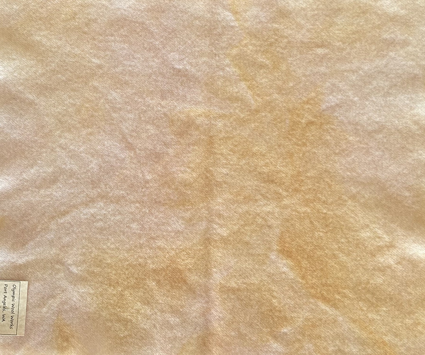 CHAMPAGNE Hand Dyed Wool Fabric for Wool Applique and Rug Hooking