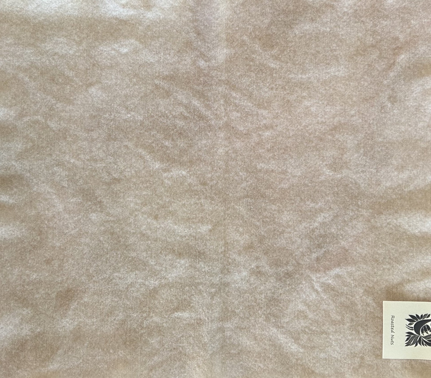 ROASTED NUTS Hand Dyed Wool Fabric for Primitive Wool Applique and Rug Hooking