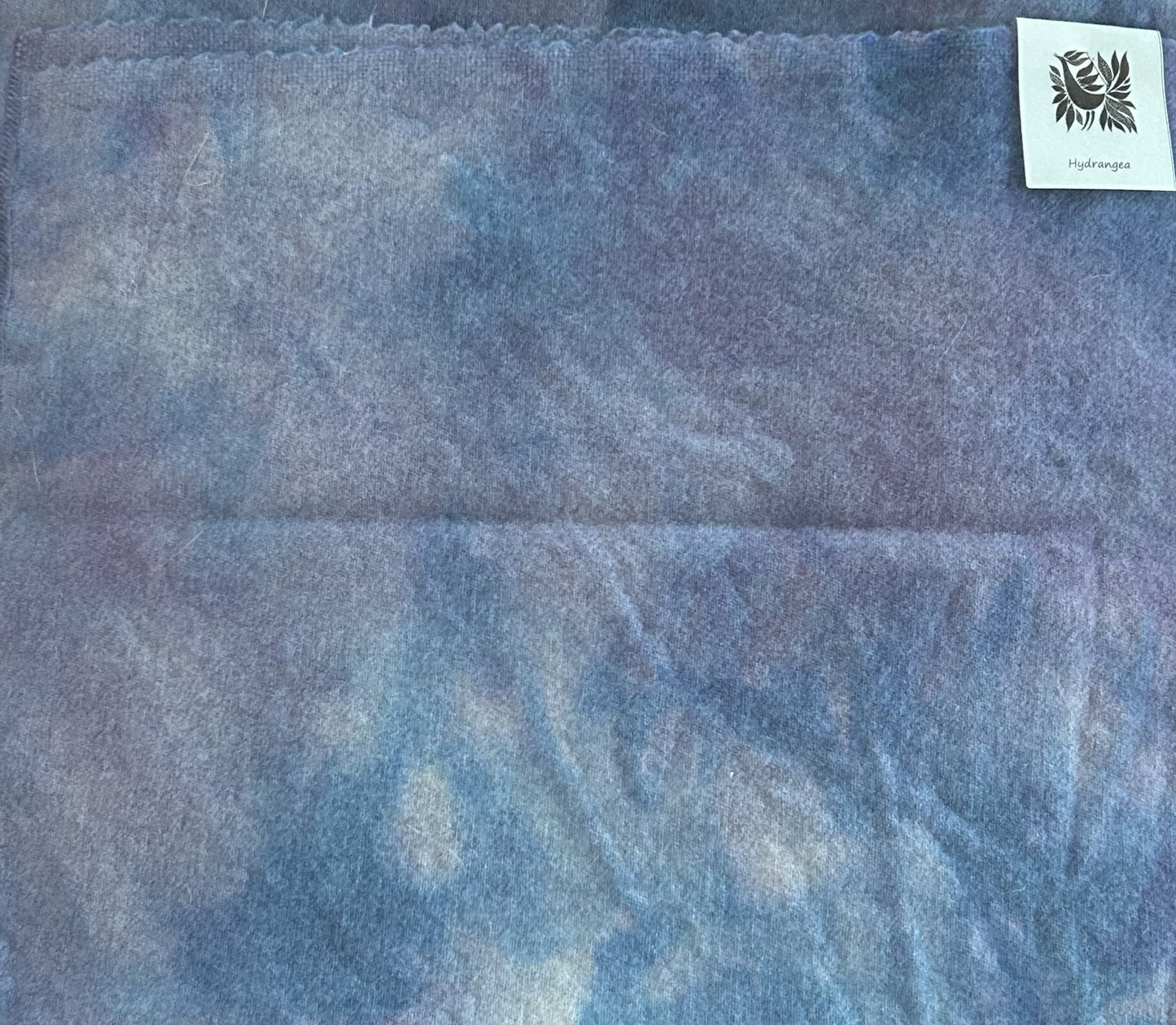 HYDRANGEA Hand Dyed Wool Fabric for Wool Applique and Rug Hooking