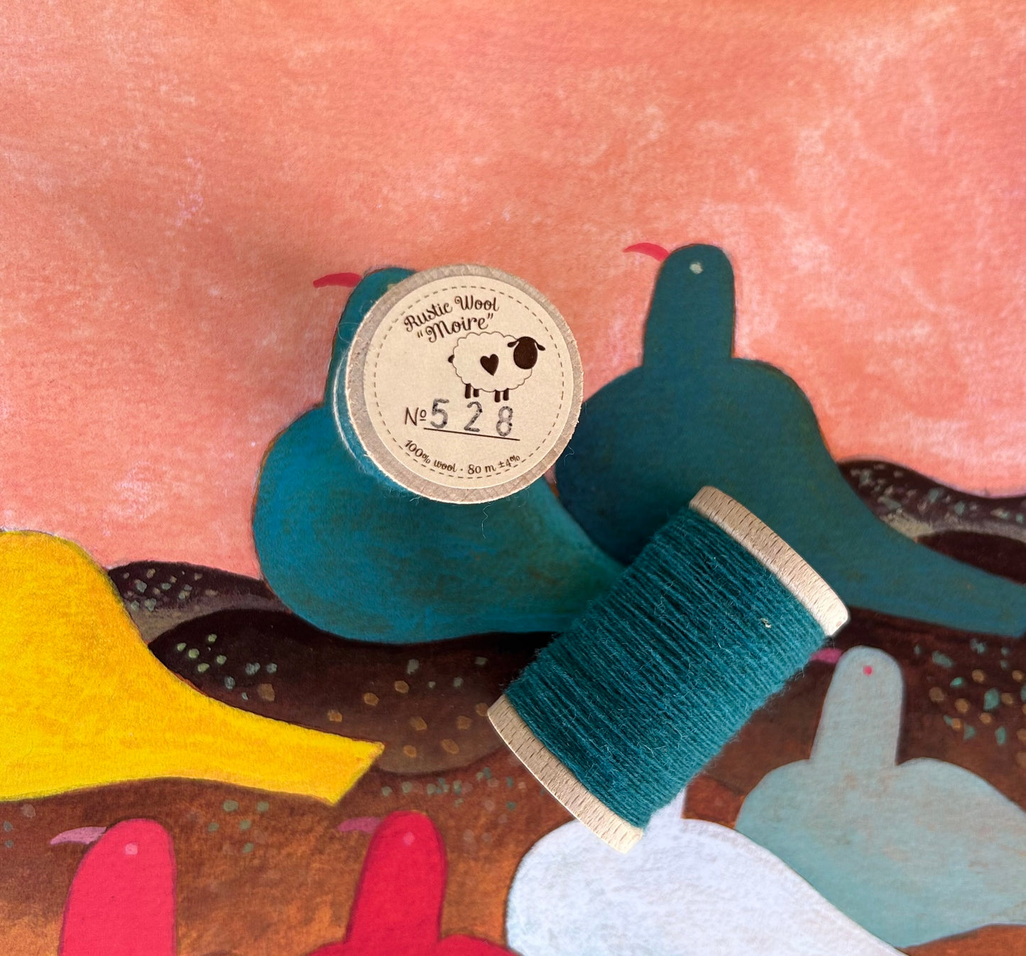 Rustic Moire Wool Thread #528