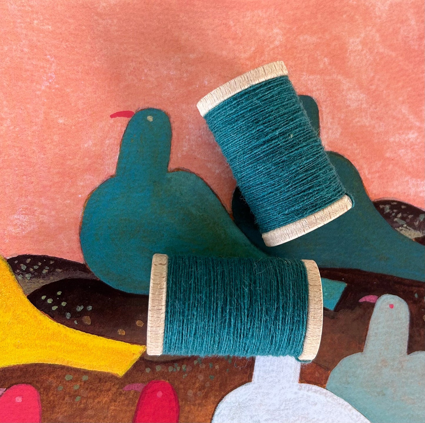 Rustic Moire Wool Thread #528