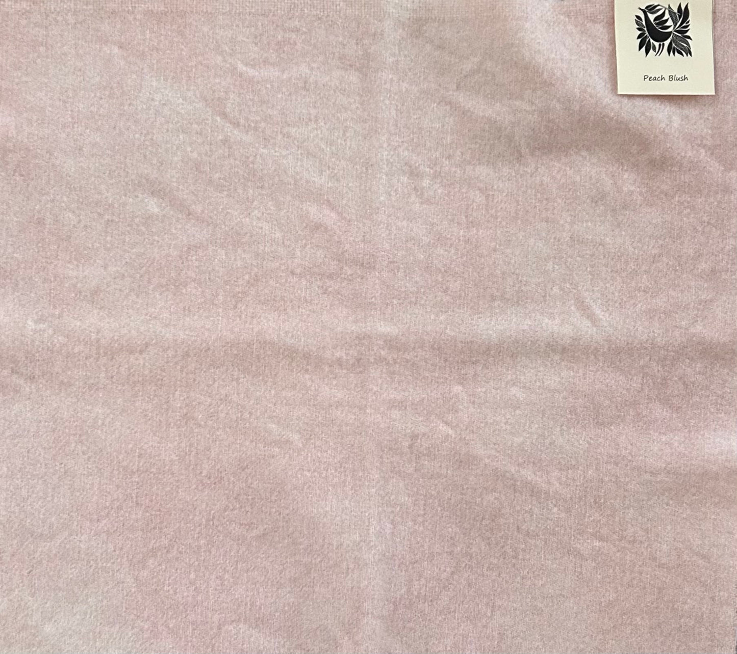 PEACH BLUSH Hand Dyed Wool Fabric for Wool Applique and Rug Hooking