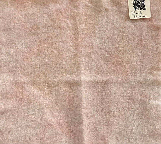 PEACH BLOSSOM Hand Dyed Wool Fabric for Wool Applique and Rug Hooking