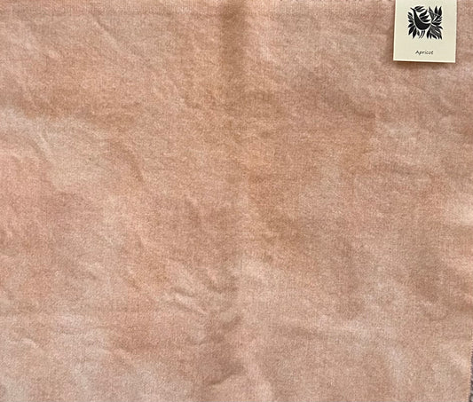 APRICOT Hand Dyed Wool Fabric for Wool Applique and Rug Hooking