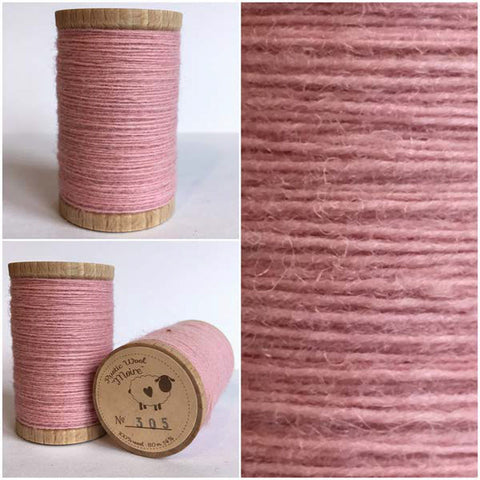 PEACH BLUSH Hand Dyed Felted Wool Fabric for Wool Applique and Rug Hooking