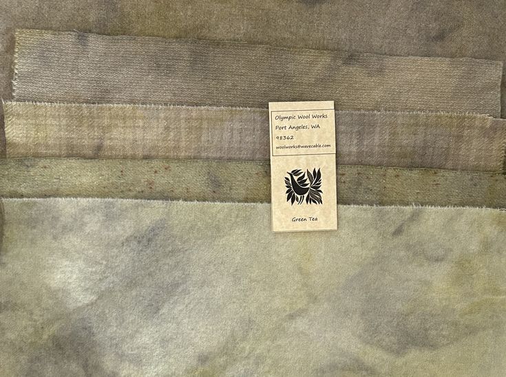 GREEN TEA Hand Dyed Wool Bundle for Primitive Wool Applique and Rug Hooking