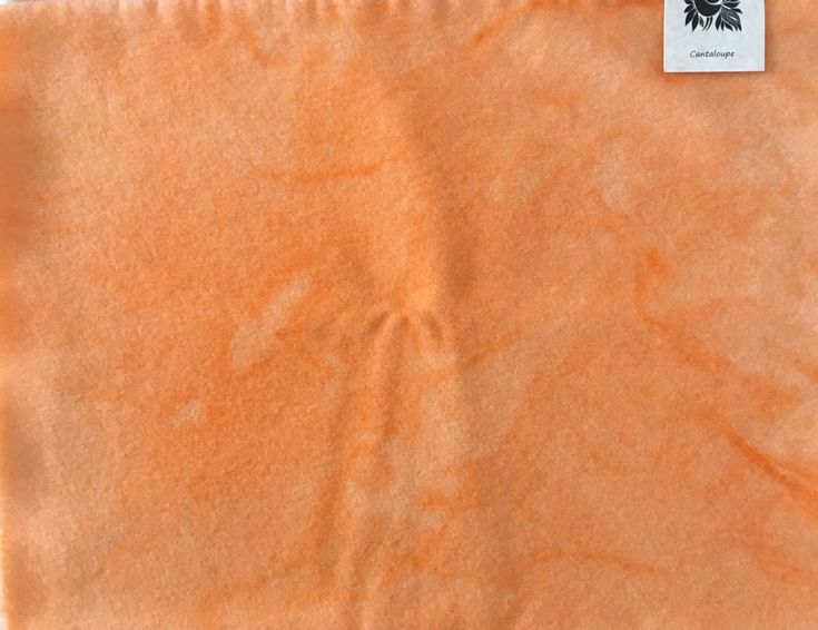 CANTALOUPE Hand Dyed Wool Fabric for Wool Applique and Rug Hooking
