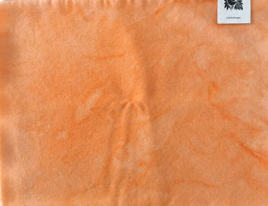 CANTALOUPE Hand Dyed Wool Fabric for Wool Applique and Rug Hooking