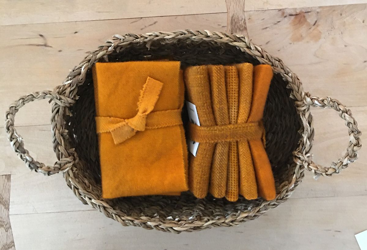 MARMALADE Hand Dyed Wool Bundle for Wool Applique and Rug Hooking
