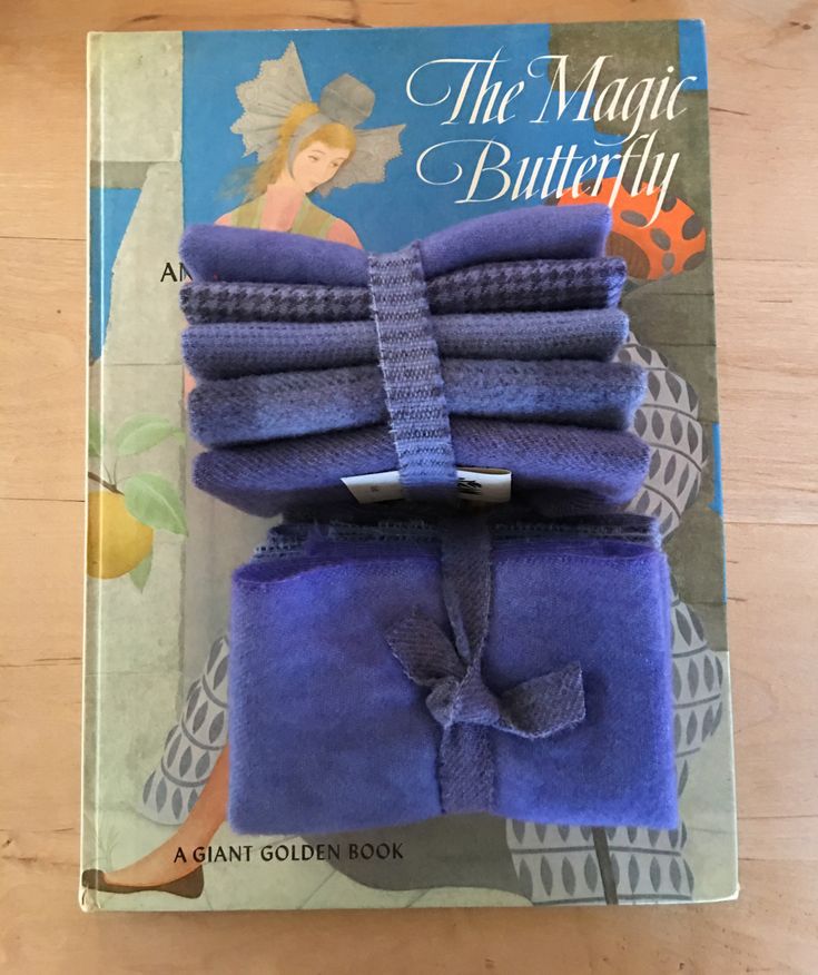 VIOLET Hand Dyed Wool Bundle for Wool Applique and Rug Hooking
