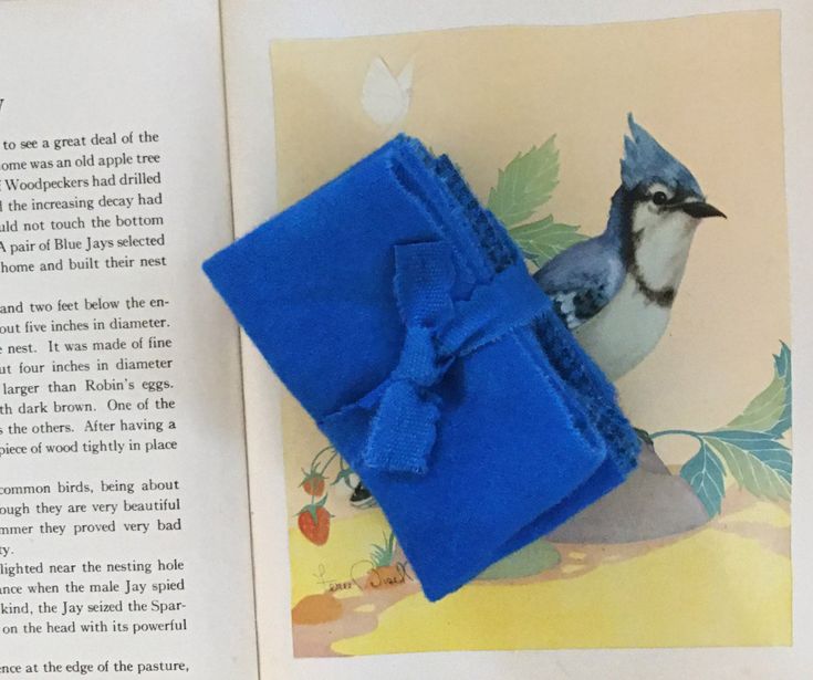 BRILLIANT BLUE Hand Dyed Wool Bundle for Wool Applique and Rug Hooking