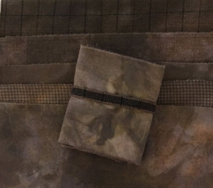 BARK Hand Dyed Wool Bundle for Primitive Wool Applique and Rug Hooking