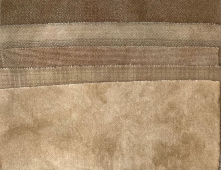 ROASTED NUTS Hand Dyed Wool Bundle for Primitive Wool Applique and Rug Hooking