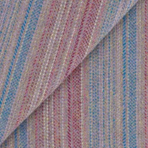 BLUE MULTI Stripe Fat Quarter Yard, Felted Wool Fabric for Rug Hooking, Wool Applique & Crafts