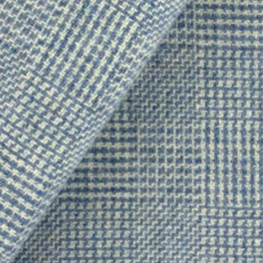 BLUE & White Mini Glen Plaid Fat Quarter Yard, Felted Wool Fabric