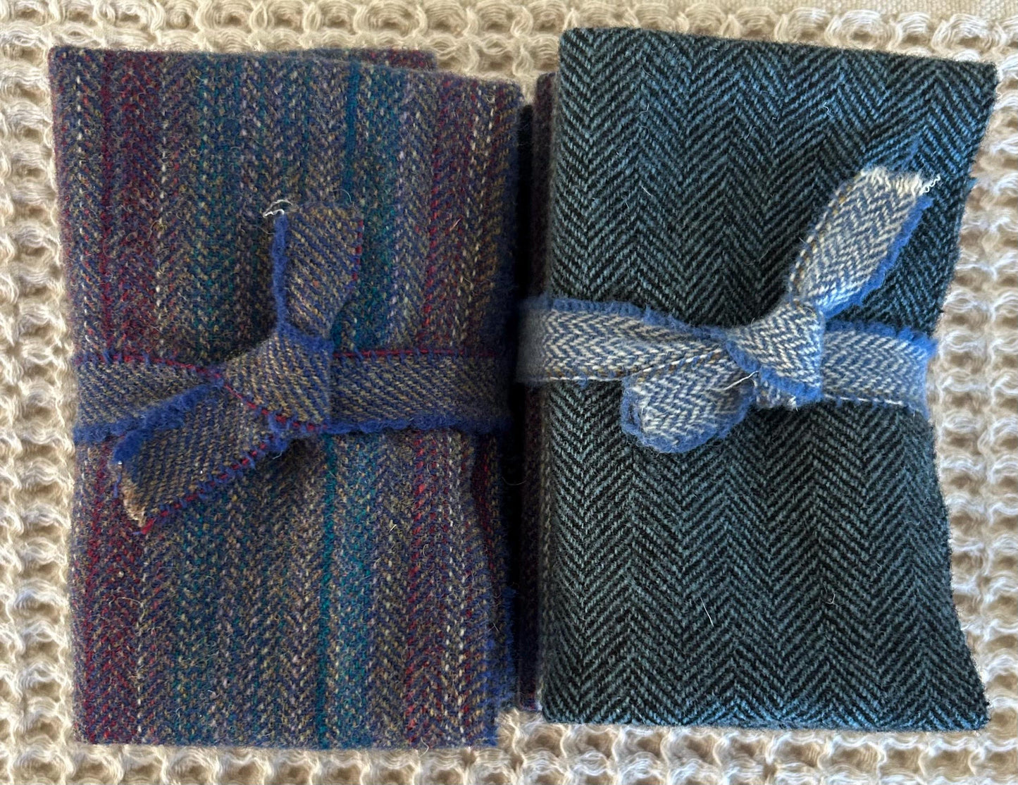 BLUE MIX of Mill Dyed Wool for Wool Applique and Rug Hooking