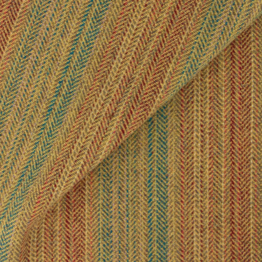 Gold Multi Stripe Fat Quarter Yard, Felted Wool Fabric for Rug Hooking, Wool Applique & Crafts