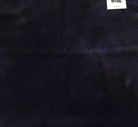 NAVY BLUE Hand Dyed Felted Wool Fabric for Wool Applique and Rug Hooking