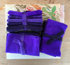 BRILLIANT VIOLET Hand Dyed Wool Bundle For Wool Applique and Rug Hooking