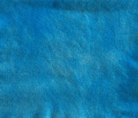 SKY BLUE Hand Dyed Felted Wool Fabric for Wool Applique and Rug Hooking