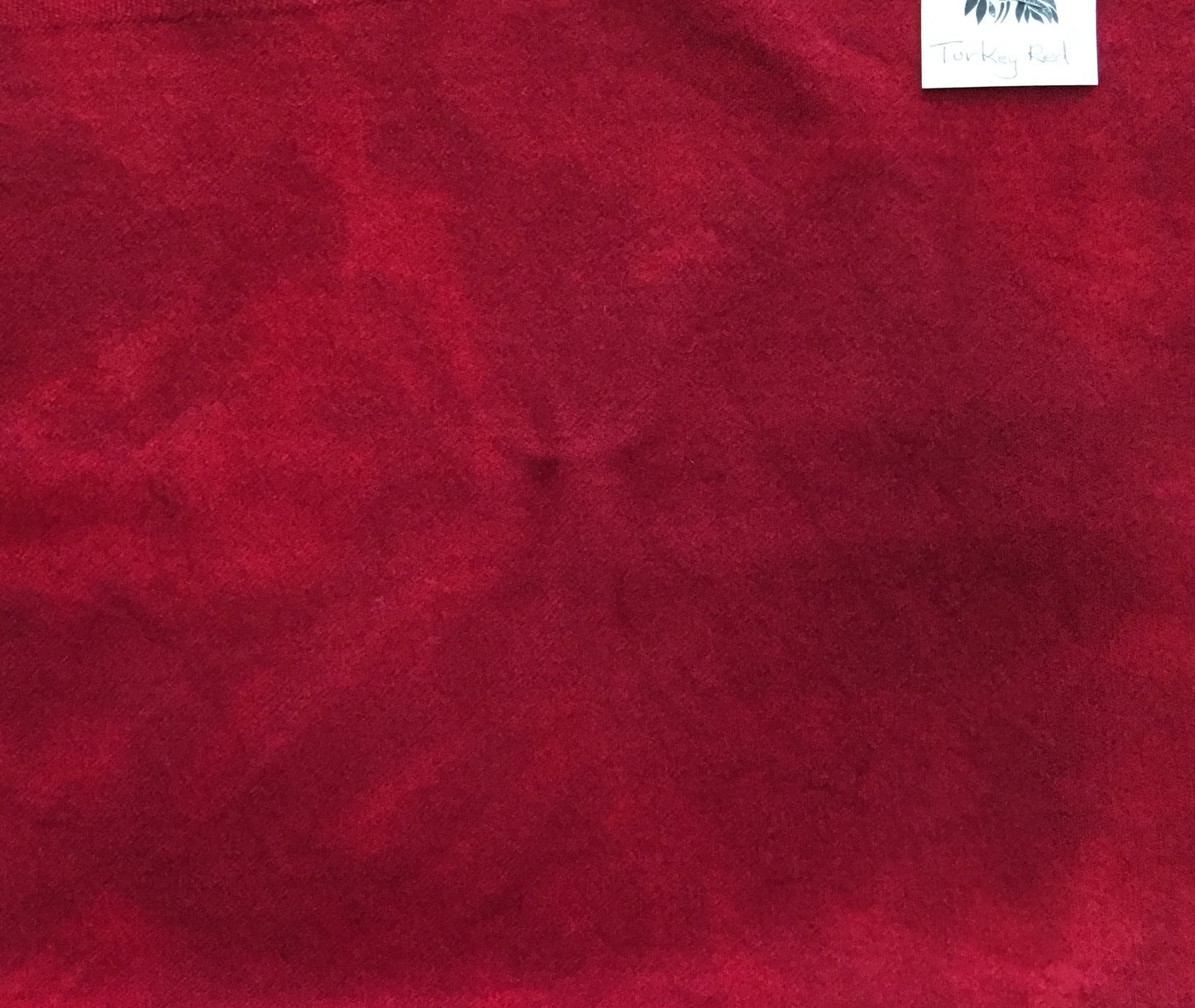 TURKEY RED Hand Dyed Wool Fabric for Wool Applique and Rug Hooking