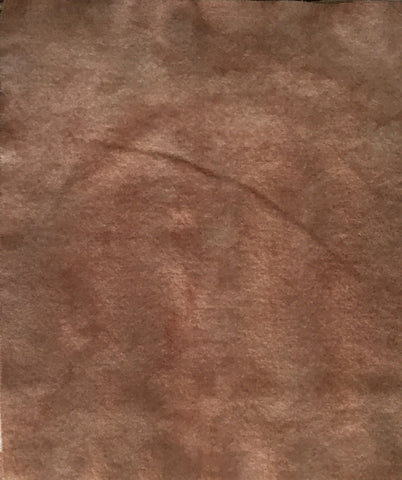 CINNAMON Hand Dyed Felted Wool Fabric for Wool Applique and Rug Hooking