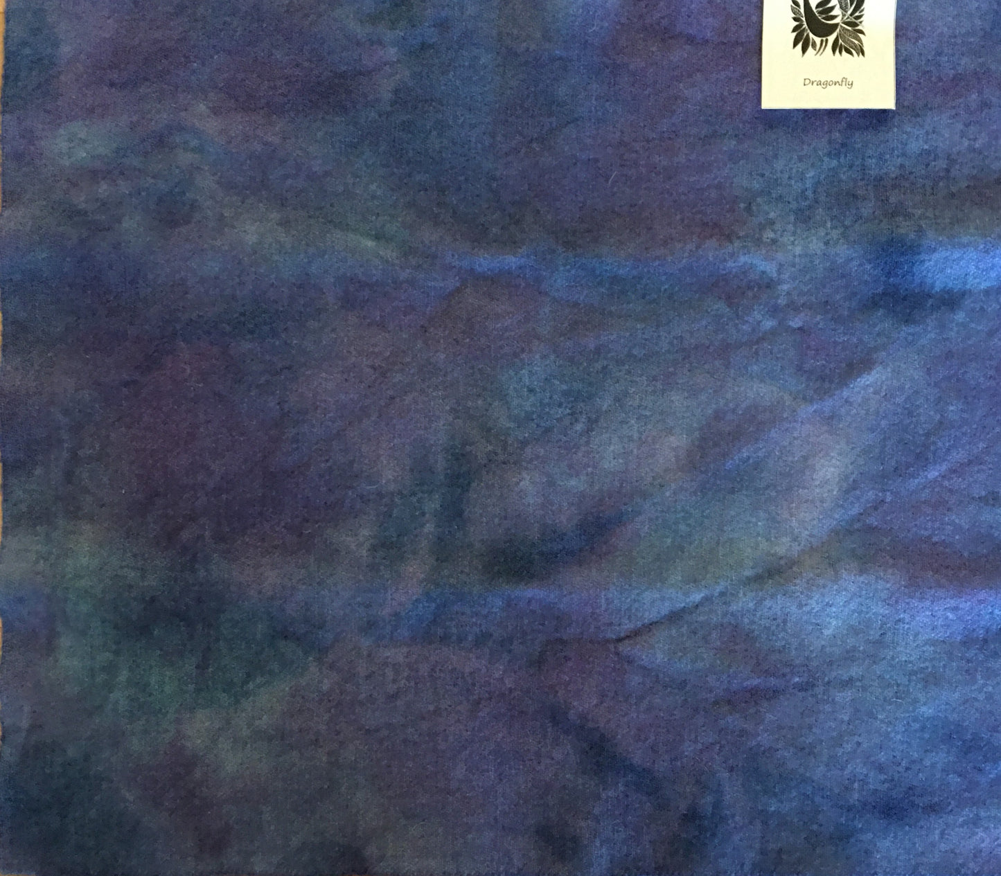 DRAGONFLY Hand Dyed Wool Fabric for Wool Applique and Rug Hooking