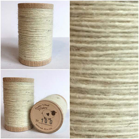 Wool Embroidery Thread 100% Wool Thread Rustic Wool Thread Moire Wool Thread  Colorful Thread Thread on a Wooden Spool Colorful 