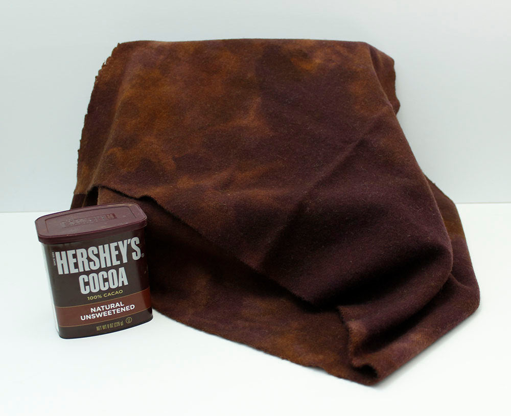 CHOCOLATE BROWN Hand Dyed Wool Fabric for Wool Applique and Rug Hooking