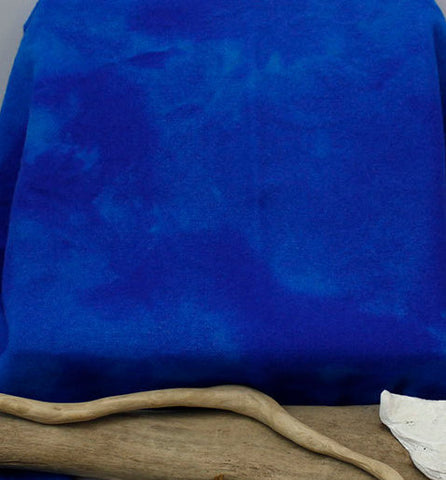 BRILLIANT BLUE Hand Dyed Felted Wool Fabric for Wool Applique and Rug Hooking