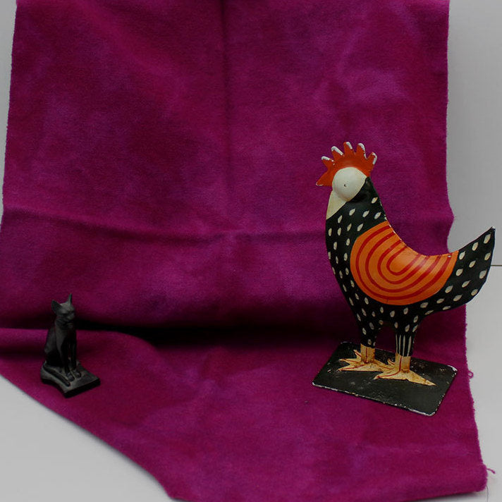 DEEP ORCHID Hand Dyed Wool Fabric for Wool Applique and Rug Hooking