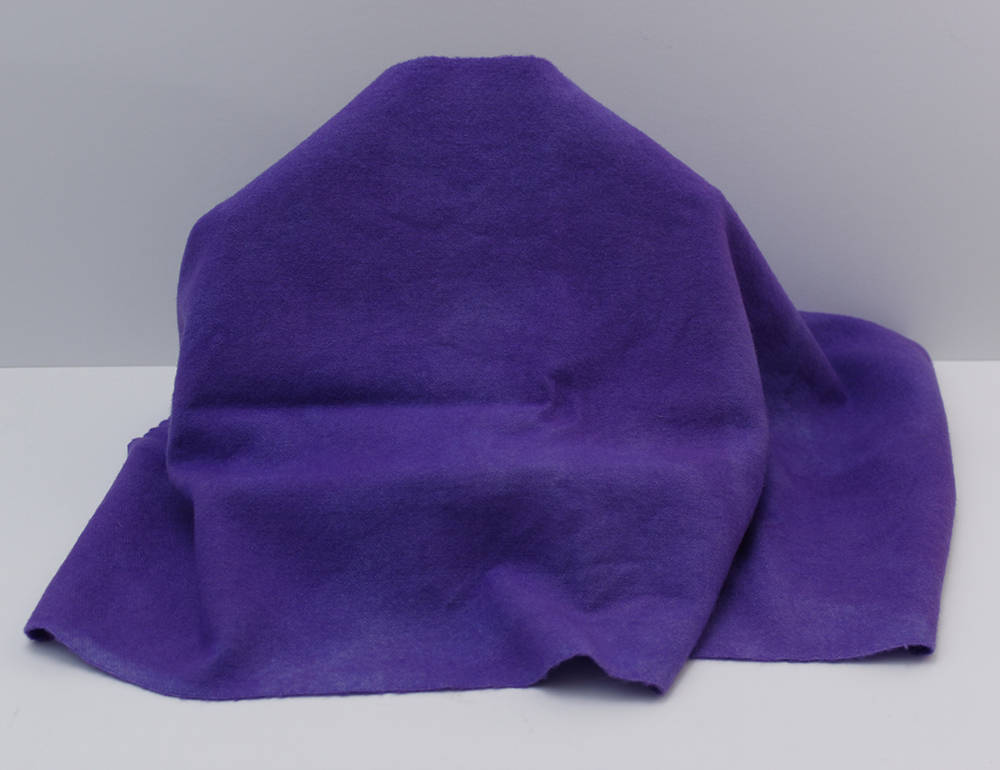 DEEP PURPLE Hand Dyed Wool Fabric for Wool Applique and Rug Hooking