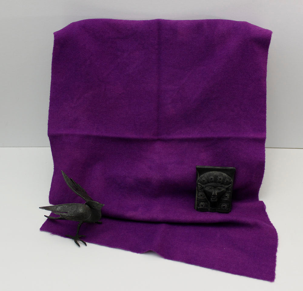 PURPLE Hand Dyed Wool Fabric for Wool Applique and Rug Hooking