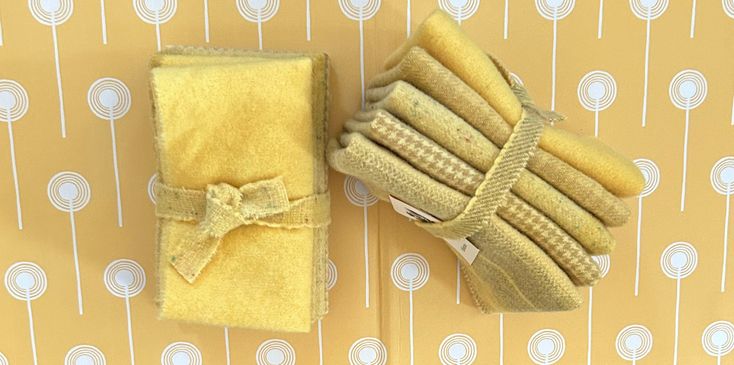 YELLOWSTONE Hand Dyed Wool Bundle for Wool Applique, Rug Hooking, Rug Braiding and Wool Crafting