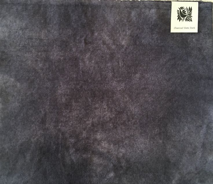 Charcoal SLATE Grey Hand Dyed Wool Fabric for Wool Applique and Rug Hooking
