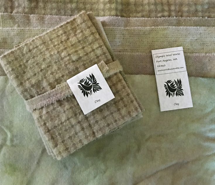 CLAY Hand Dyed Wool Bundle for Primitive Wool Applique and Rug Hooking